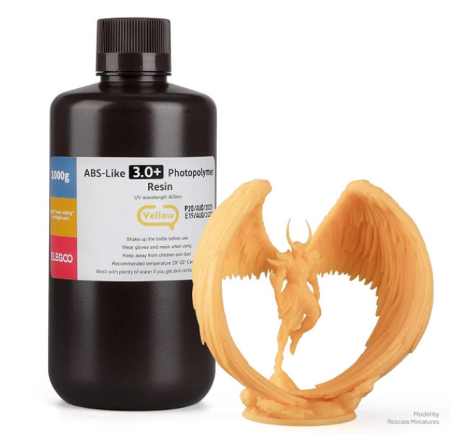 Фотополімерна смола для 3D принтера ELEGOO ABS-Like Resin V3.0+ 1000G Yellow