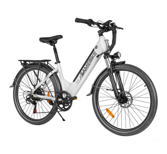 Електричний велосипед SAMEBIKE RS-A01 Pro-T, двигун 500 Вт, акумулятор 36 В 15 Аг - білий