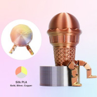 Триколірний PLA-філамент ERYONE  1 кг - золото + срібло + мідь