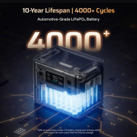 Зарядна станція AFERIY P280, чиста синусоїда, 2800 Вт, LiFePO4, 2048 Вт·год, 13 вихідних портів