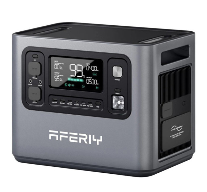 Зарядна станція AFERIY P280, чиста синусоїда, 2800 Вт, LiFePO4, 2048 Вт·год, 13 вихідних портів