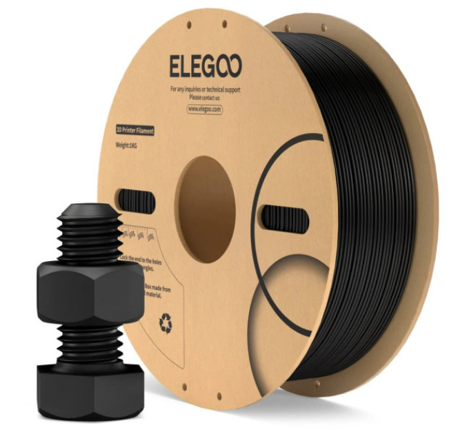 Філамент ELEGOO ABS Black 1KG 1.75mm, 1kg (50.203.0641)