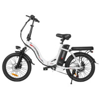 Складаний електровелосипед SAMEBIKE CY20, двигун 350 Вт, акумулятор 36 В 12 Аг - білий