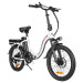 Складаний електровелосипед SAMEBIKE CY20, двигун 350 Вт, акумулятор 36 В 12 Аг - білий