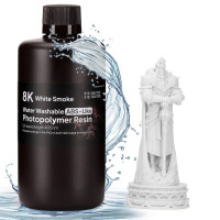 Фотополімерна смола для 3D принтера ELEGOO Water Washable ABS-Like Resin 8k 1000G White Smoke