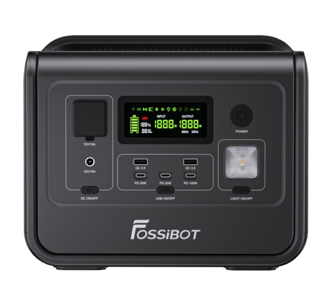 Зарядна станція Fossibot F800 чорна