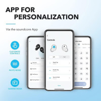 Навушники Anker Soundcore A25i TWS, Bluetooth 5.3, керування за допомогою додатка,до 28 годин