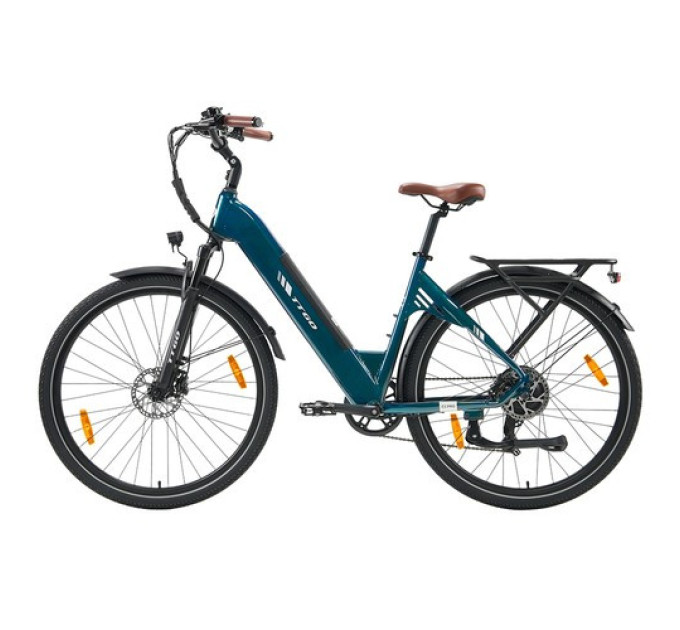 Електричний велосипед TTGO C3 Pro, двигун 250 Вт, акумулятор 36 В 20 Аг - синій