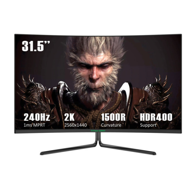 31,5-дюймовий вигнутий ігровий монітор TITAN ARMY C32C1S