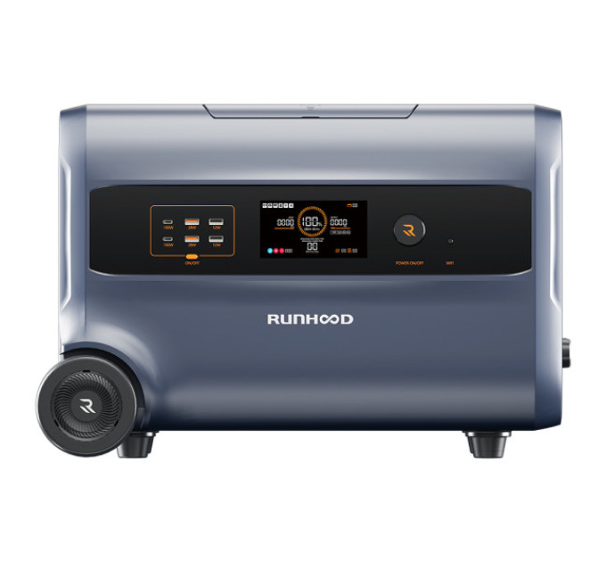 Зарядна станція RUNHOOD F2400, акумулятор LiFePO4 потужністю 2400 Вт/2400 Вт·год