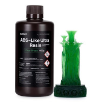 Фотополімерна смола для 3D принтера ELEGOO ABS-Like Ultra Resin 1000G Clear Green