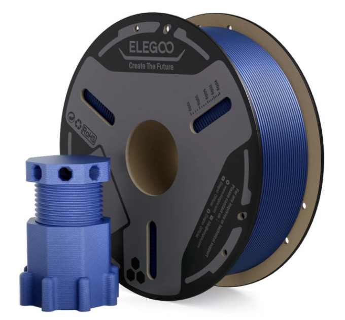 Філамент ELEGOO PETG-CF Carbon Fiber Blue 1KG 1.75mm, 1kg (50.203.0830)
