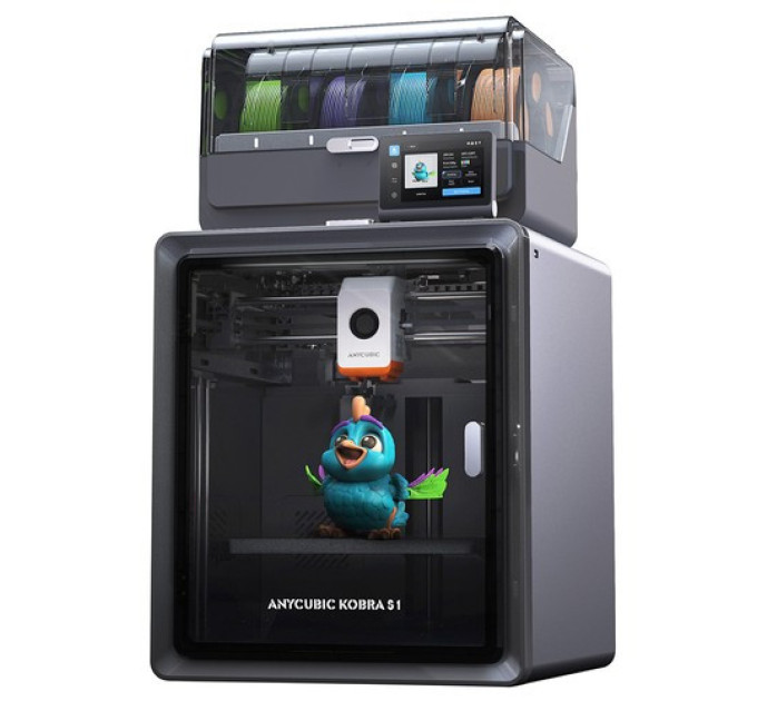 Комбінований 3D-принтер Anycubic Kobra S1, до 8-кольорів друку, Ace Pro Color Engine.