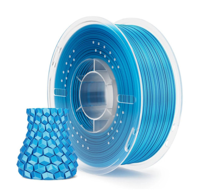 Філамент ELEGOO PLA Silk Sky Blue 1.75mm, екологічна паперова котушка, 1kg (50.203.0748)