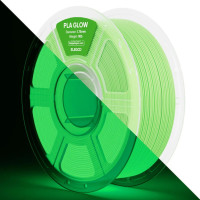 Філамент ELEGOO PLA Glow Green 1.75mm , екологічна паперова котушка, 1kg (50.203.0803)