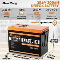 Акумулятор Cloudenergy 24V 100Ah LiFePO4 Резервне живлення