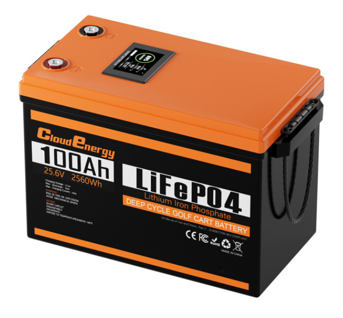 Акумулятор Cloudenergy 24V 100Ah LiFePO4 Резервне живлення