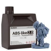 Фотополімерна смола для 3D принтера ELEGOO ABS-Like Resin V2.0 2000G Grey