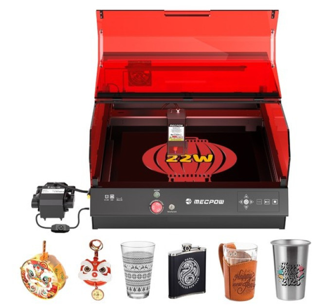 Лазерний гравер Mecpow X4 Pro 22 Вт + очищувач диму P150 150 Вт