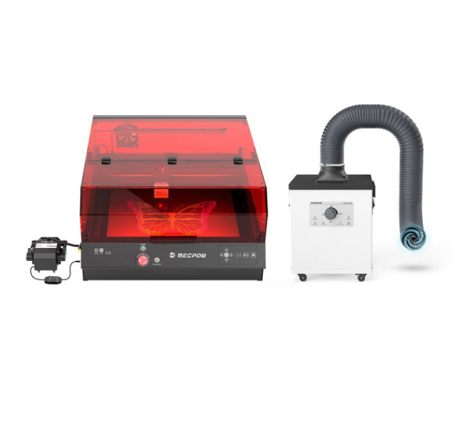 Лазерний гравер Mecpow X4 Pro 22 Вт + очищувач диму P150 150 Вт