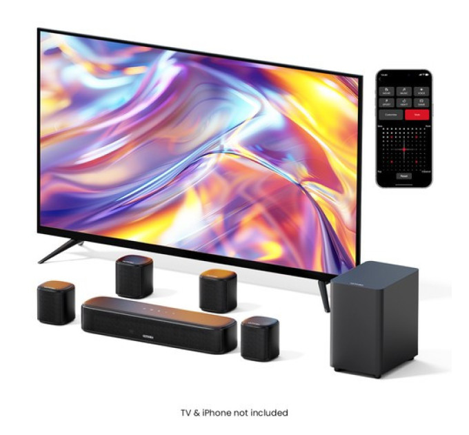 Комплект динаміків Ultimea Aura A40 7.1 Soundbar, 7.1-канальний, керування через додаток