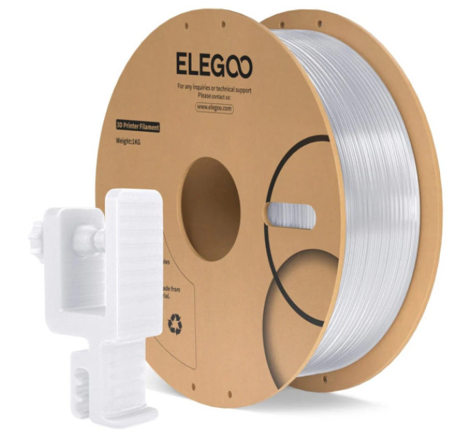Філамент ELEGOO PС Transparent 1KG 1.75mm, 1kg (50.203.0543)