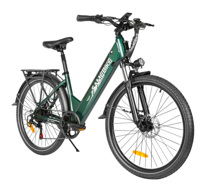 Електричний велосипед SAMEBIKE RS-A01 Pro-T, двигун 500 Вт, акумулятор 36 В 15 Аг - зелений