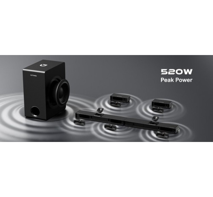 Саундбар Ultimea Nova S80 5.1.2CH + 1 пара * стійки для динаміків Steady 300