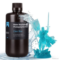 Фотополімерна смола для 3D принтера ELEGOO Water Washable Resin V2.0 1000G Clear Blue