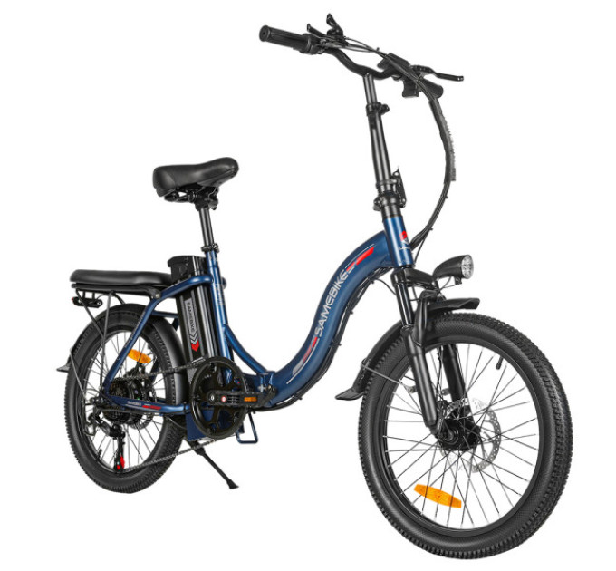 Складаний електровелосипед SAMEBIKE CY20, двигун 350 Вт, акумулятор 36 В 12 Аг - синій