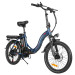 Складаний електровелосипед SAMEBIKE CY20, двигун 350 Вт, акумулятор 36 В 12 Аг - синій