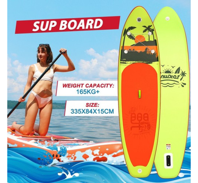 Дошка для веслування стоячи FunWater SUPFW27B 335*84*15 см