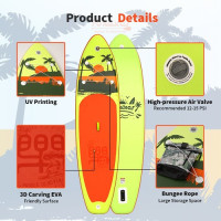 Дошка для веслування стоячи FunWater SUPFW27B 335*84*15 см