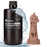 Фотополімерна смола для 3D принтера ELEGOO Water Washable ABS-Like Resin 8k 1000G Red Clay