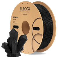 Філамент ELEGOO PLA Sparkle Black 1.75mm, екологічна паперова котушка, 1kg (50.203.0533)