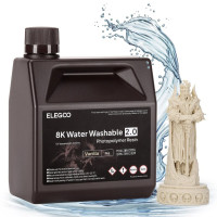 Фотополімерна смола для 3D принтера ELEGOO Water Washable V2.0 Resin 8k 2000G Vanilla