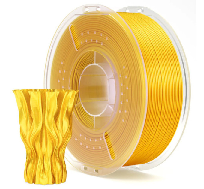 Філамент ELEGOO PLA Silk Gold 1.75mm, екологічна паперова котушка, 1kg (50.203.0091)