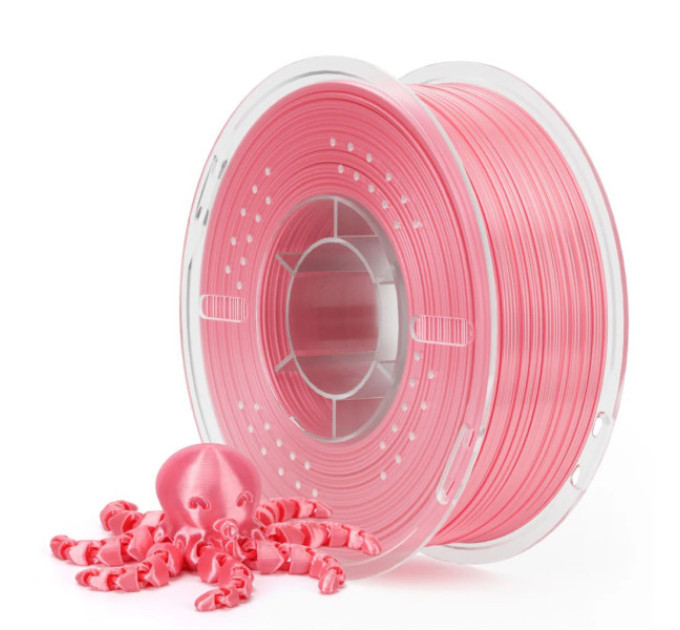 Філамент ELEGOO PLA Silk Peach Pink 1.75mm, екологічна паперова котушка, 1kg (50.203.0787)