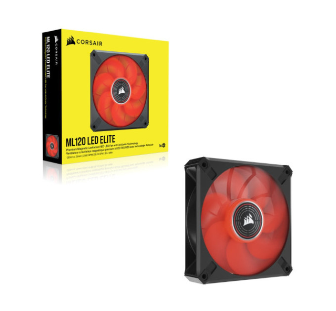 Кулер Corsair ML120 LED Elite Red Fan