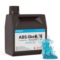 Фотополімерна смола для 3D принтера ELEGOO ABS-Like 3.0 resin 2000G Clear Blue