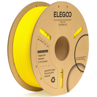Філамент ELEGOO PLA+ Yellow 1.75mm , екологічна паперова котушка, 1kg (50.203.0054)