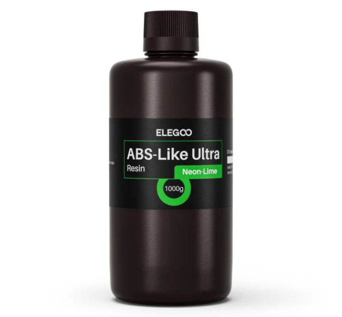 Фотополімерна смола для 3D принтера ELEGOO ABS-Like Ultra Resin 1000G Neon-Lime