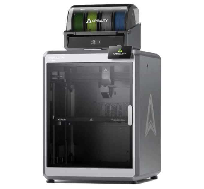 Комбінований 3D-принтер Creality K2 Plus з CFS, 600 мм/с, багатокольоровий друк, екструдер Apus