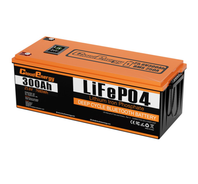 Акумулятор Cloudenergy 24V 300Ah LiFePO4 Резервне живлення