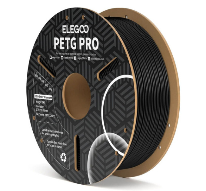 Філамент ELEGOO PETG PRO Black 1KG 1.75mm, 1kg (50.203.0198)