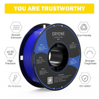 Філамент ERYONE PETG для 3D-принтера 1,75 мм, допуск 0,03 мм, 1 кг - синій