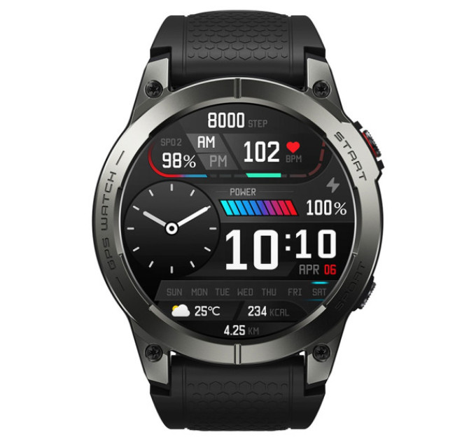 Розумний годинник Zeblaze Stratos 3 GPS black