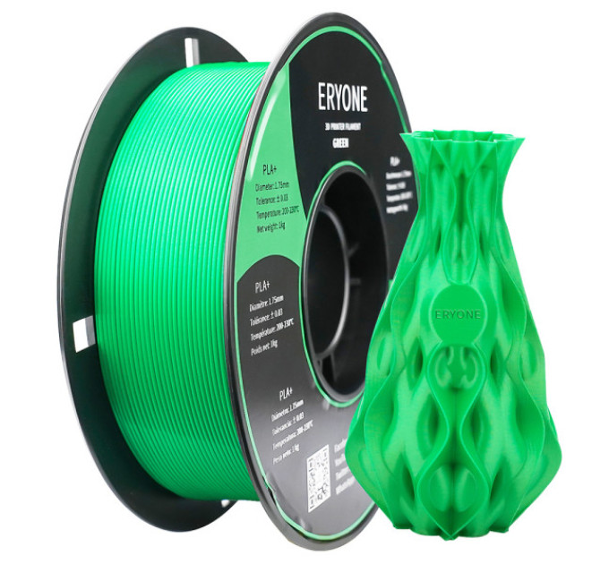 Філамент ERYONE PLA+ 1 кг - зелений