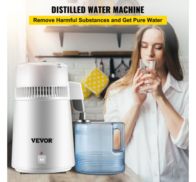  Дистилятор чистої води Vevor YMK40101 4л 220В