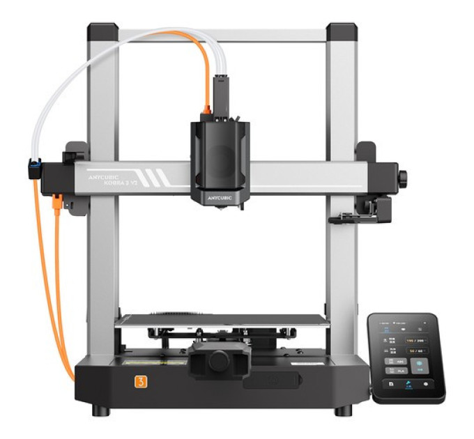3D-принтер Anycubic Kobra 3 V2 Combo, ACE Pro Multicolor, камера 720P, швидкість 600 мм/с
